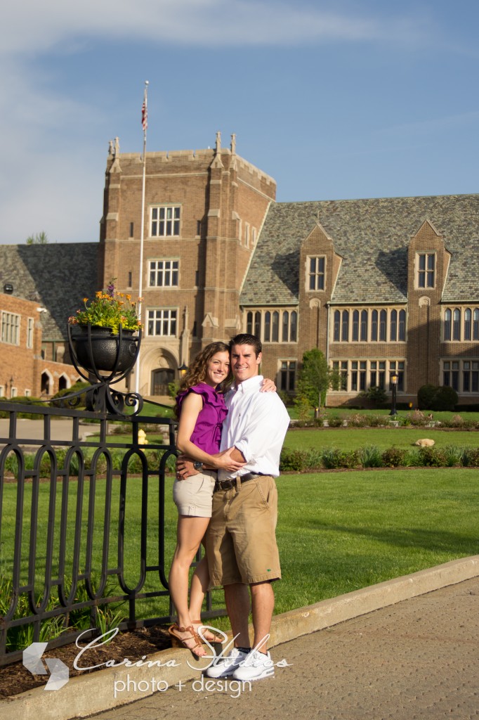 Mercyhurst University Engagement Photos Carina Studios