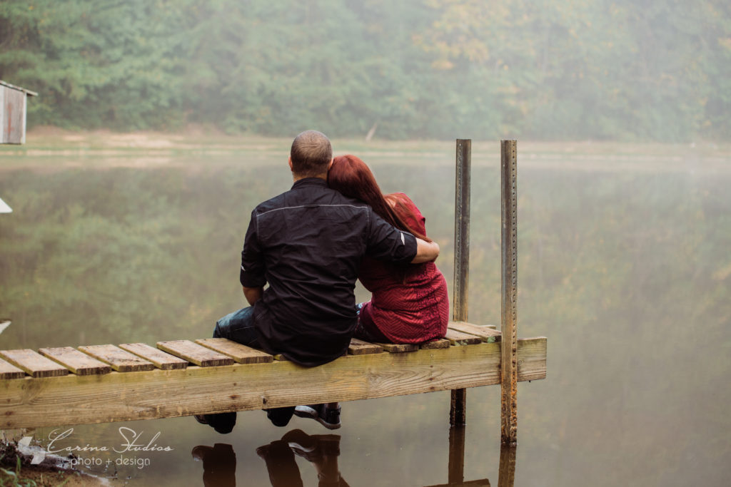 Charlotte lake engagement session